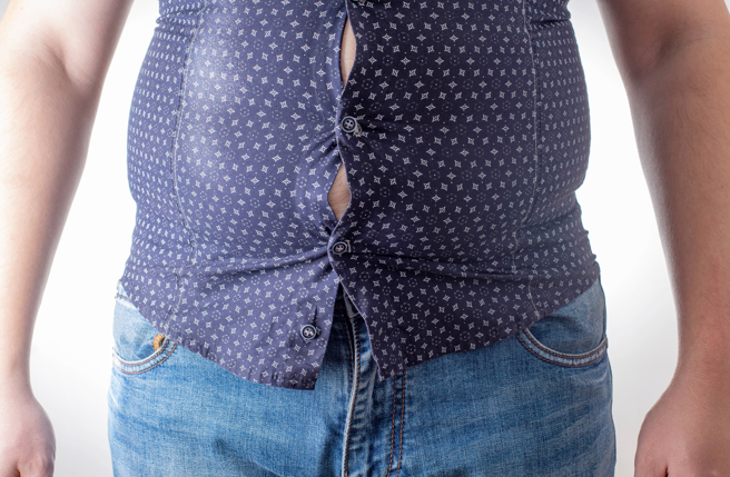 肥胖者會增加罹患大腸癌、胰臟癌、肝癌、子宮內膜癌、腎癌等癌症風險。（示意圖，Shutterstock／達志）