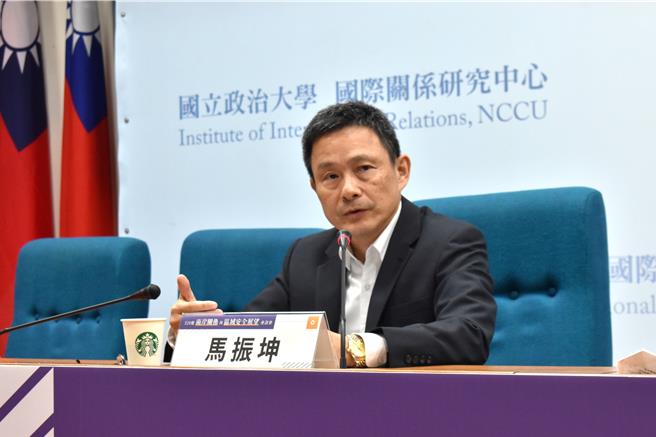 国防大学中共军事事务研究所教授马振坤21日出席政大国关中心「520后两岸关系与区域安全展望」座谈会。（陈冠宇摄）