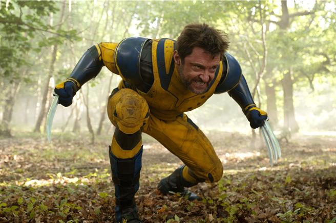 休杰克曼已集满10次饰演金钢狼，一演就是24年。（图／漫威影业提供）