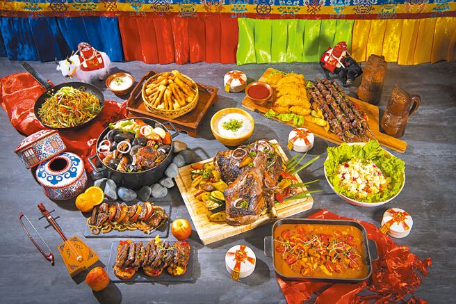 台北远东香格里拉远东Cafe即日起至6月27日推出期间限定「品味蒙古‧大漠风情」美食活动。图／台北远东香格里拉提供