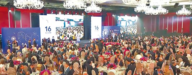 中華民國第16任總統、副總統就職大典20日舉行。就職國宴晚間在台南福爾摩沙遊艇酒店舉行。（總統府提供）