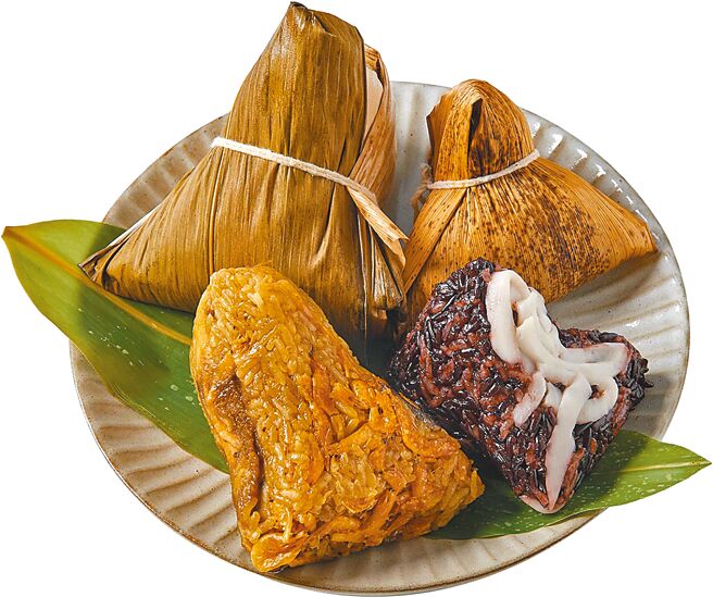 家樂福瓦城端午粽招牌禮盒，4入599元。（家樂福提供）