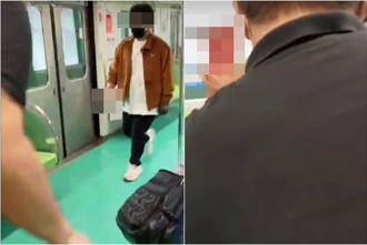 中捷砍人新视角！黑衣大叔「正面对决」英勇夺刀 左脚伤势画面曝