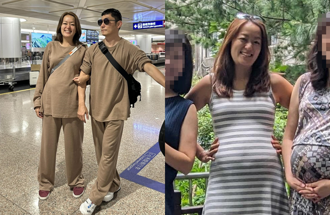 凯莉日前宣布和老公「大公主」做人成功怀孕。（图／翻摄自凯莉蹲下去脸书）