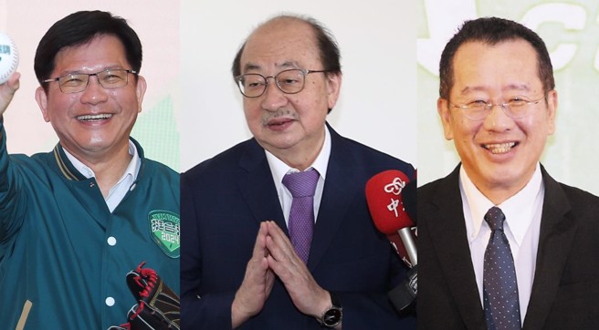 外交部长林佳龙（左）、民进党立院党团总召柯建铭（中）、国防部长顾立雄（右）在立委任内都曾提出国会改革主张。（合成图／中时资料照）