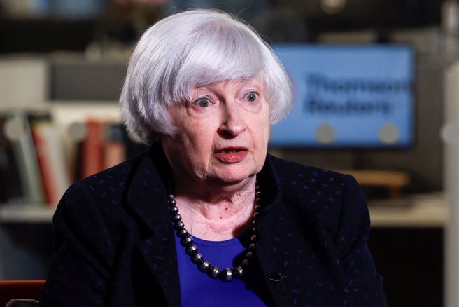 美國財政部長葉倫。（路透社）