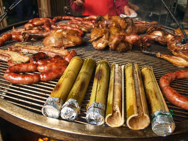 宾拉赏农场农村风味餐让人一吃就爱上。（图／嘉义县文观局）