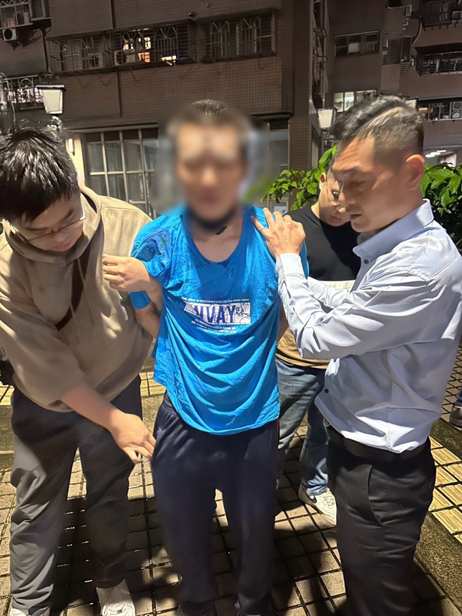 抓到了！ 殺人未遂犯新莊逮到人。（翻攝畫面）
