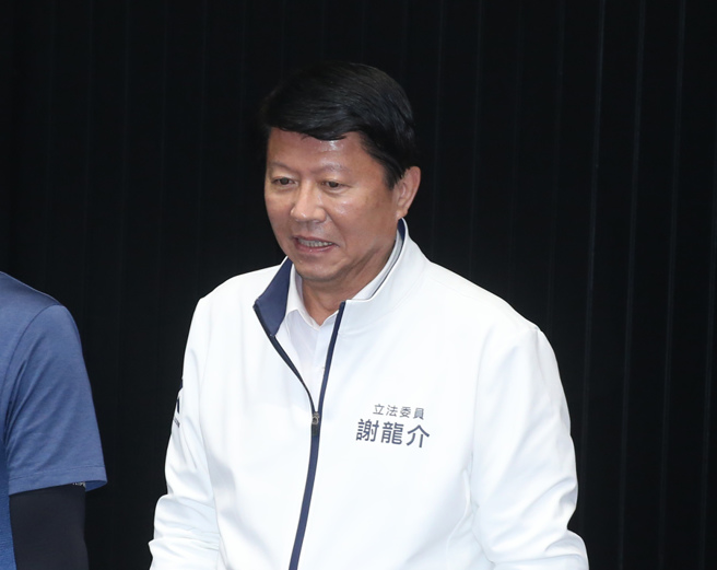 國民黨立委謝龍介21日在立法院院會。（姚志平攝）