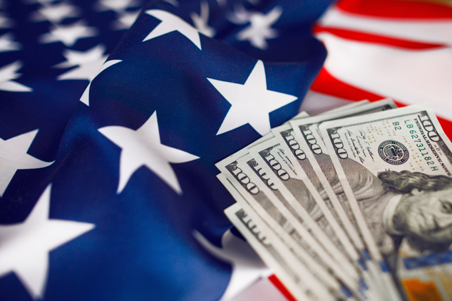 美国国债利息支出预计将在今年超过国防预算。（示意图：shutterstock/达志）
