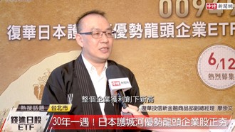 【錢進日股ETF】追隨巴菲特護城河投資學！00949 復華日本龍頭6／12開募
