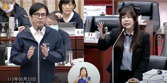 高市议员李亚筑今（23）日指出，未来洪嫌若提出申请恢復实习，高市府该怎么面对？市长陈其迈表示，依个案逐案认定，假如说有刑事犯罪，不可能在高雄市立医院工作。（柯宗纬翻摄）