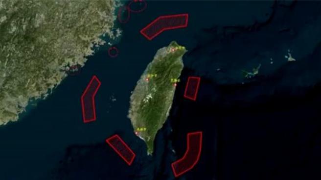大陆国防专家解读在台湾北南东三向演练意义与特点。（大陆央视）