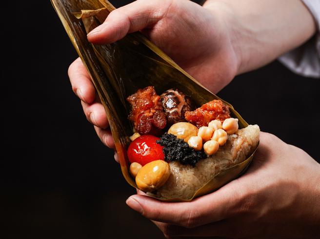 「老新台菜」中西风味的交错融合，点亮端午不同样貌的新台味肉粽！图/业者提供