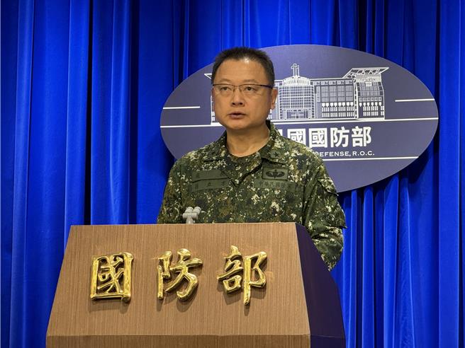 國防部發言人孫立方少將。（李奇叡攝）