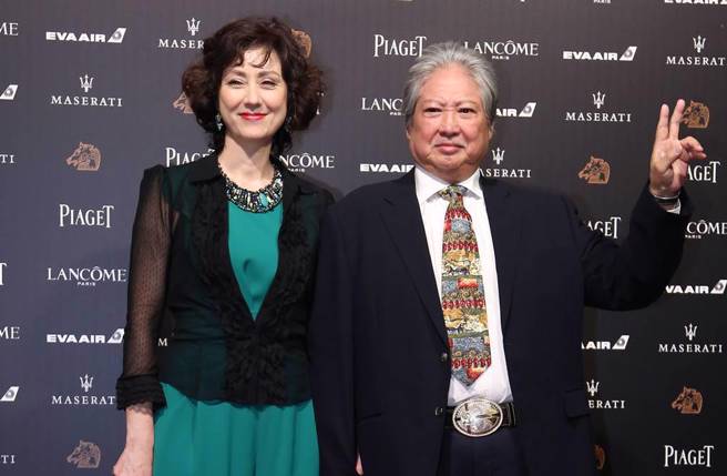 洪金宝和混血妻子高丽虹。（图／中时资料照）