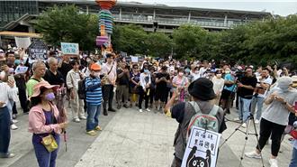 近500人聚集台中車站 參與「我藐視國會」串聯活動 