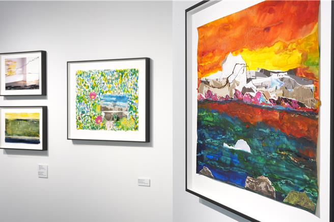 邓博仁《回家的路》系列作品。（锺顺龙摄、国家人权博物馆提供／李怡芸台北传真）