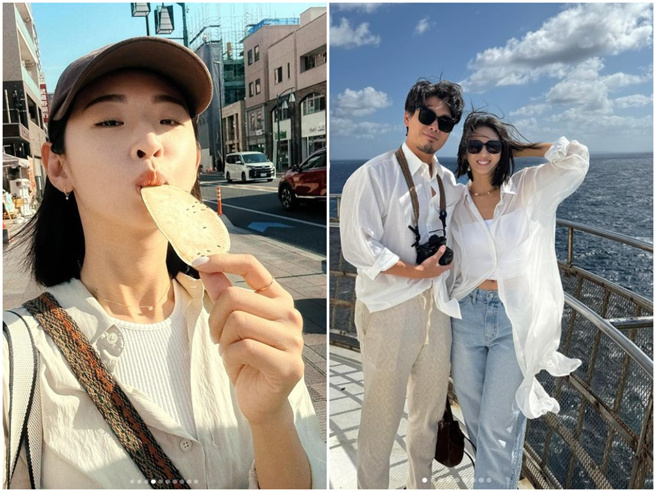 Ivy和老公在日本吃吃喝喝。(图／weicutey IG)