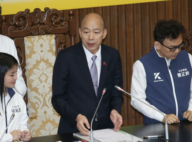 立法院24日院会继续处理国会改革法案，院长韩国瑜主持会议。（姚志平摄）