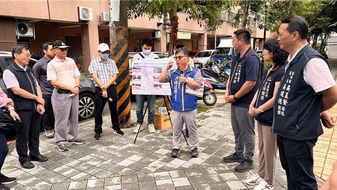 大雅區中山北路建雨水下水道，24日舉行施工前說明會，預計2025年完工。（讀者提供／張妍溱台中傳真）