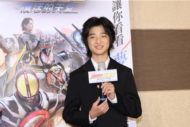 白润音作为假面骑士铁粉，能和偶像同台相当害羞。（图／孙伊萱摄）