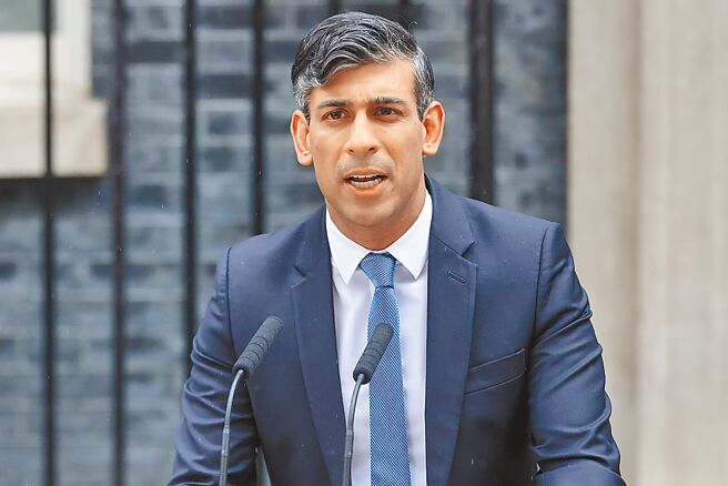 英相苏纳克（Rishi Sunak）22日宣布，英国国会30日将解散，7月4日办大选。（新华社）