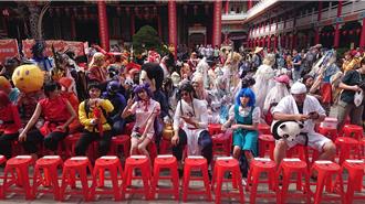 COSPLAY踩街嘉年華鹿耳門登場 以動漫古裝為題15支隊伍參賽