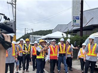 卓榮泰赴桃視察台電工程   凌濤批：作秀掩蓋不了缺電事實