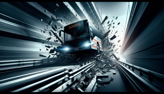 公車意外衝破圓環護欄　墜落B1大型廣場釀多人傷