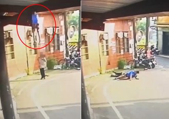 好无辜！男修冷气意外坠落　路人惨遭压伤送医6天伤重不治