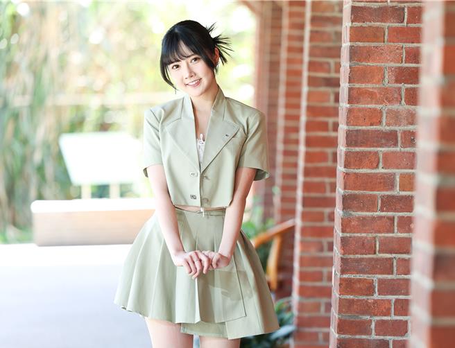 蔡衣宸無論是長相還是個性都相當甜美。（陳俊吉攝）