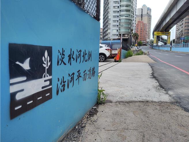 淡北道路工区现况。（张铠乙摄）