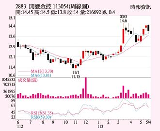 開發金 低接買盤進場