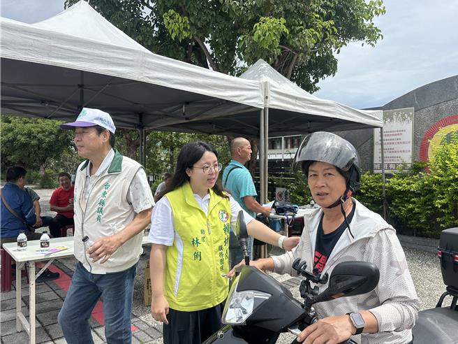 参选全国党代表的林俐。（蔡旻妤摄）