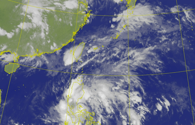 今年首颱艾维尼生成，其命名意涵为「暴风雨神」。（翻摄自气象署）