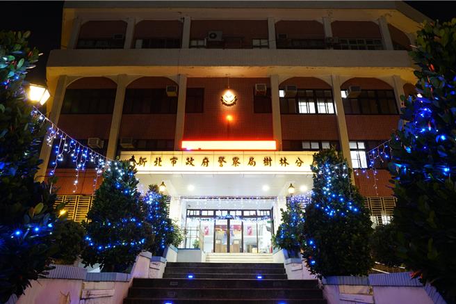 新北市树林警分局外观。（取自树林分局警民话语脸书）