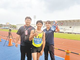 全障運人生首賽 腦麻少年邱奇希破百米紀錄