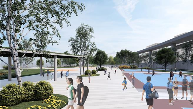 台北市議員陳炳甫27日表示，市長蔣萬安斥資18億元整治淡水河岸，應重新考量景觀橋可行性。（台北市工務局提供／劉瑋晴台北傳真）