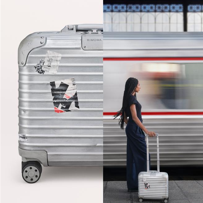 Rimowa行李箱上的經典溝槽被代喻為另一種人生故事中的routine。（Rimowa提供／黃唯淯台北傳真）