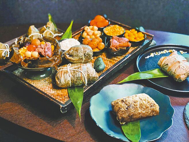 全台唯一低碳香草主题饭店，推出独家「港式格雅鸡手工荷香粽」迎端午。（秧悦美地度假酒店提供）
