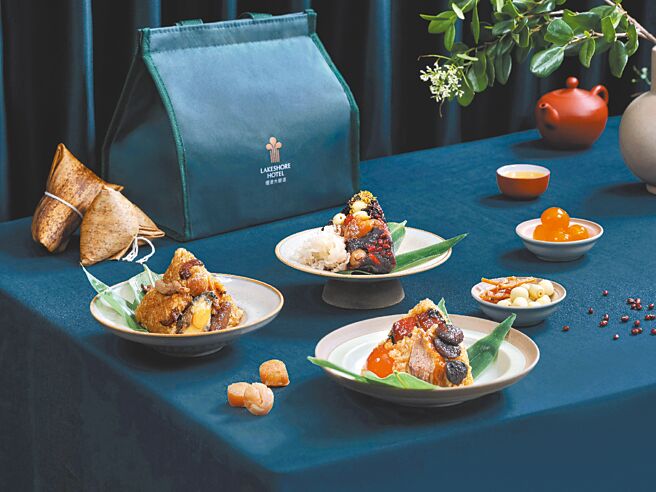 「醉粤舞粽香」粽礼以3大名菜创意入粽。（烟波国际观光集团提供）