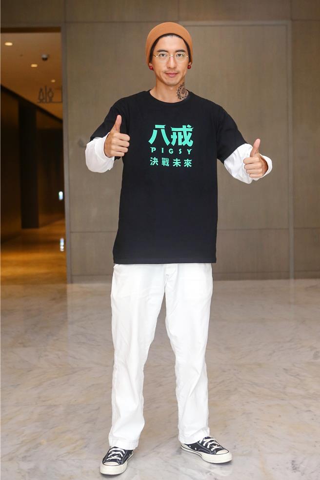 傅孟柏不小心叫到破音反而被讚效果不错。（邓博仁摄）