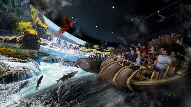 v-Ride Vessel平台由智崴与高雄在地厂商共同合作，经过无数次的调整、优化，成功克服前后承载落差以达到平衡，更大幅提高了营运效率，同时也获得了金氏世界纪录。（高市经发局提供）