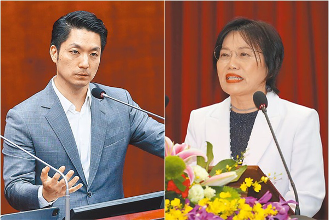 台北市長蔣萬安（左）、內政部長劉世芳（右）。（合併圖，中時資料照）