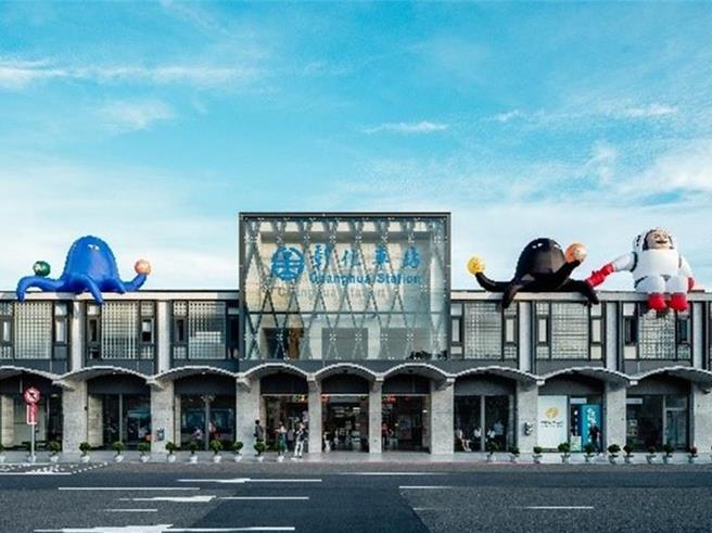 彰化走读艺术节以彰化火车站为起点，至古街区及八卦山周遭共设置8件大型装置艺术作品。（彰化县政府提供／孙英哲彰化传真）