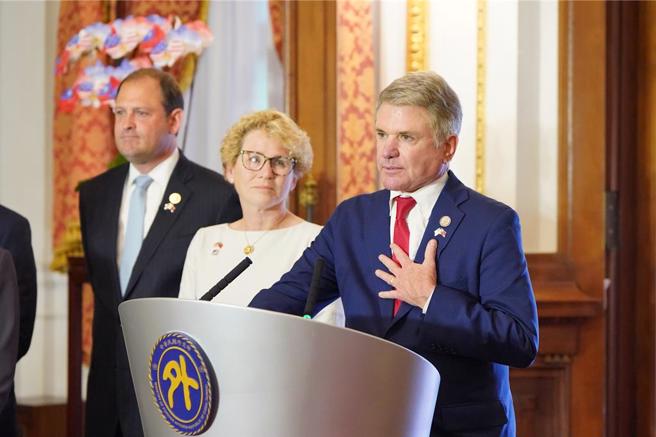 美国眾议院外交委员会主席麦考尔。(外交部提供)