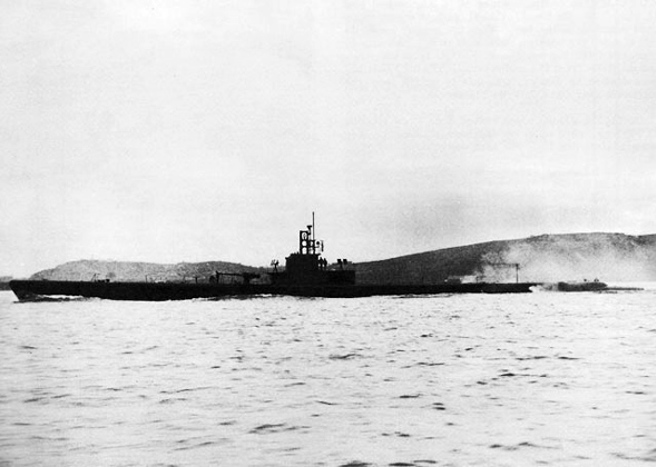 战功彪炳的猫鲨级（Gato-Class）潜艇哈德号（USS Harder）资料照。（美国海军）