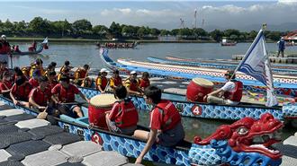 宜兰龙舟锦标赛6／9连两日登场 冬山河亲水公园今点睛开光
