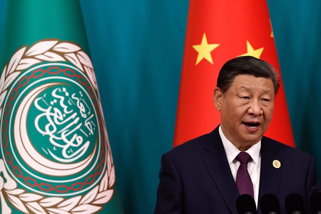 中阿論壇開幕，習近平：中東是一片發展沃土，戰爭不能再無限繼續。（美聯社）